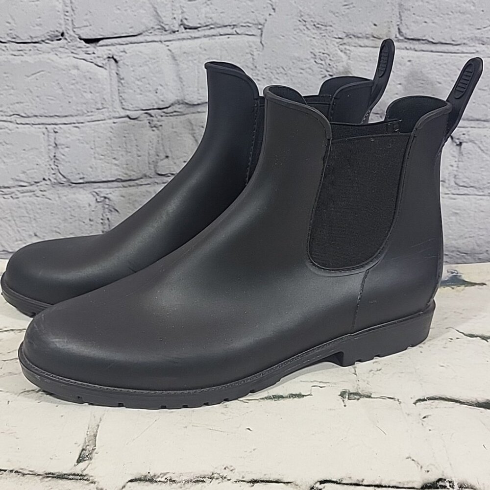 Asgard Boots Womens Size 11 Black Chelsea‎ Rain Ankle Waterproof Slip On Rubber